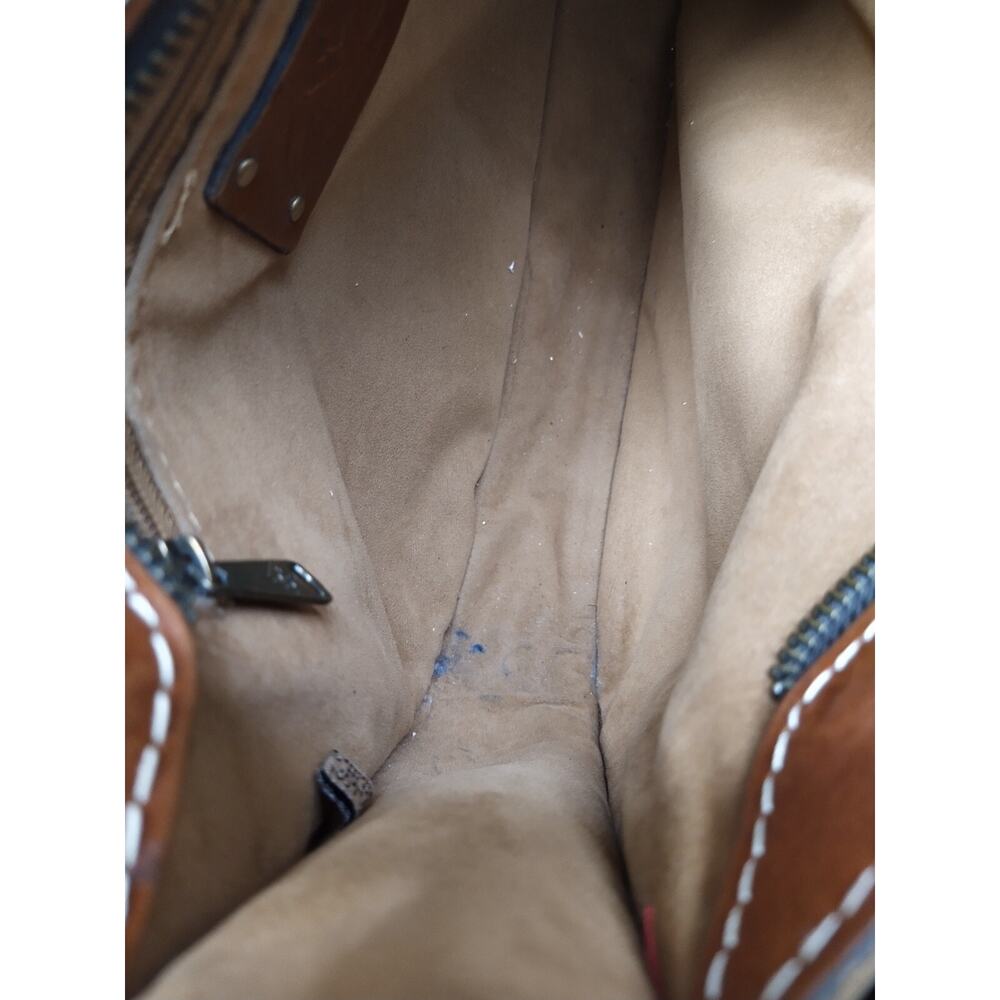 Patricia Nash Brown Leather Buckle Flap Closure Crossbody Bag - Picture 14 of 16
